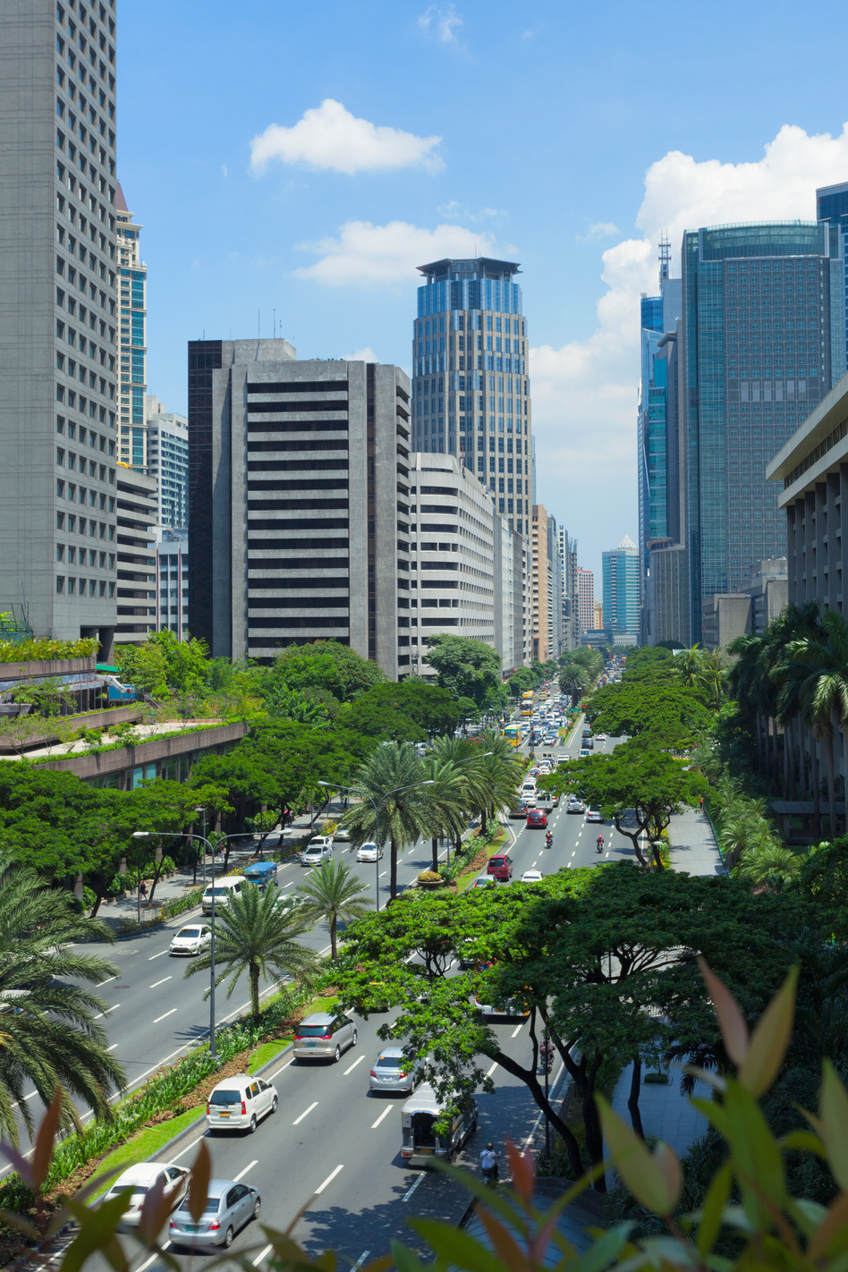 Ayala Avenue through Makati financial district